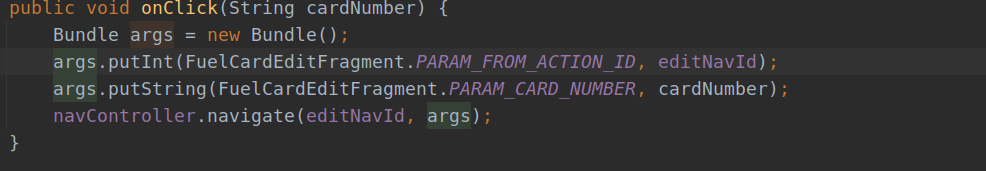 Для этого предусмотрена передача параметров в «navigate» методе