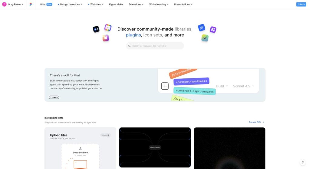 Figma Community: каталог бесплатных шаблонов, UI-китов и плагинов